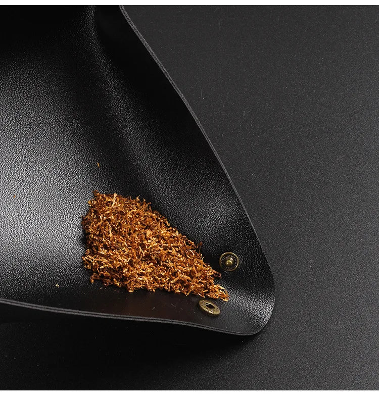 Portable Folding Leather Tray