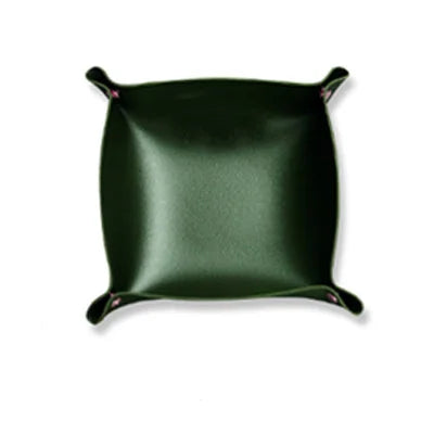 Portable Folding Leather Tray